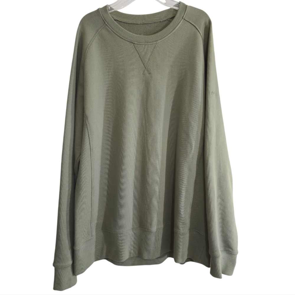 Myles Apparel Organic Cotton Sweatshirt Large Lightweight Logo Cozy Athleisure